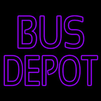 Purple Bus Depot Neonkyltti
