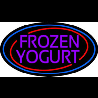 Purple Frozen Yogurt Neonkyltti