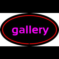 Purple Gallery Red Oval Neonkyltti