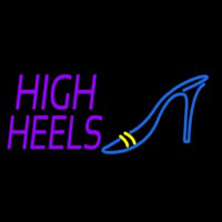 Purple High Heels With Sandal Neonkyltti