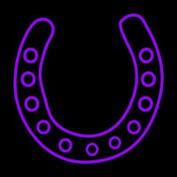 Purple Horseshoe Neonkyltti