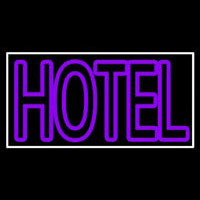 Purple Hotel 1 With White Border Neonkyltti