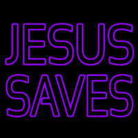 Purple Jesus Saves Neonkyltti