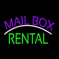 Purple Mailbo  Green Rental Block Neonkyltti
