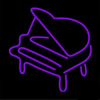 Purple Piano Neonkyltti