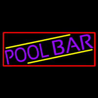 Purple Pool Bar With Red Border Neonkyltti