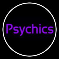 Purple Psychics With Circle Neonkyltti
