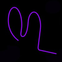 Purple Squiggle Neonkyltti