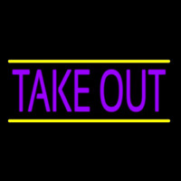 Purple Take Out Neonkyltti