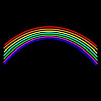 Rainbow Blank Neonkyltti