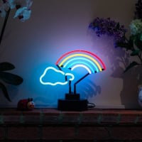 Rainbow Cloud Desktop Neonkyltti