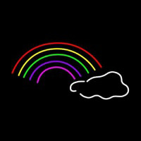 Rainbow Cloud Neonkyltti