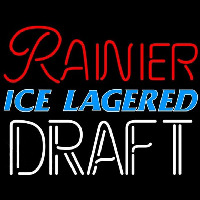 Rainier Ice Lagered Draft Beer Sign Neonkyltti