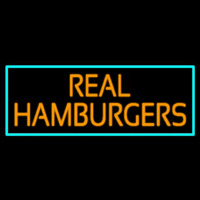 Real Hamburgers Neonkyltti
