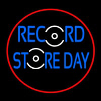 Record Store Day Block Red Border Neonkyltti