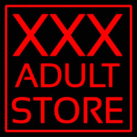 Red  Border X   Adult Store Neonkyltti