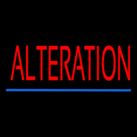 Red Alteration Blue Underline Neonkyltti