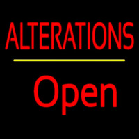 Red Alterations Yellow Line Open Neonkyltti