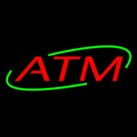 Red Atm Neonkyltti