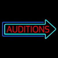 Red Auditions Arrow Neonkyltti