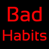 Red Bad Habit Neonkyltti
