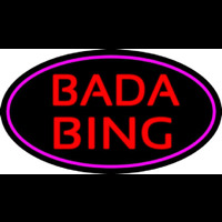 Red Bada Bing With Pink Border Club Neonkyltti