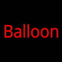 Red Balloon Cursive Neonkyltti