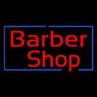 Red Barber Shop Border Neonkyltti