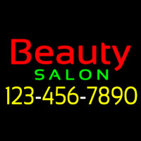 Red Beauty Salon With Phone Number Neonkyltti
