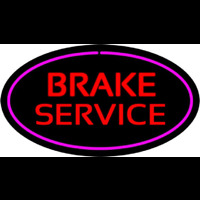 Red Brake Service Purple Oval Neonkyltti