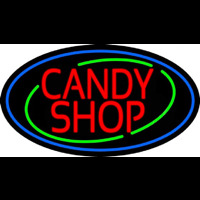 Red Candy Shop Neonkyltti