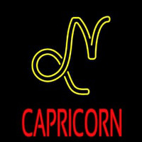 Red Capricorn Neonkyltti