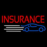 Red Car Insurance Neonkyltti