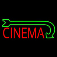 Red Cinema With Green Arrow Neonkyltti