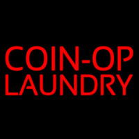 Red Coin Op Laundry Neonkyltti