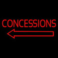 Red Concessions With Arrow Neonkyltti