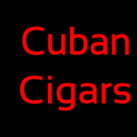 Red Cuban Cigars Neonkyltti