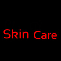 Red Cursive Skin Care Neonkyltti