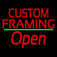 Red Custom Framing With Open 3 Neonkyltti