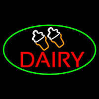 Red Dairy With Logo Neonkyltti