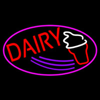 Red Dairy With Oval Neonkyltti