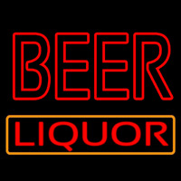 Red Double Stroke Beer Liquor Neonkyltti
