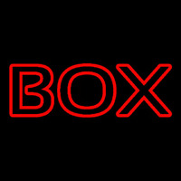 Red Double Stroke Bo  Neonkyltti