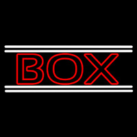 Red Double Stroke Bo  With White Line Neonkyltti