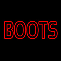 Red Double Stroke Boots Neonkyltti