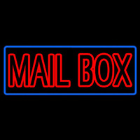 Red Double Stroke Mailbo  Neonkyltti