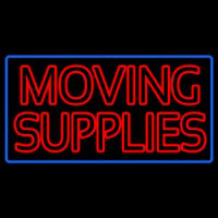 Red Double Stroke Moving Supplies Neonkyltti