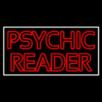 Red Double Stroke Psychic Reader White Border Neonkyltti