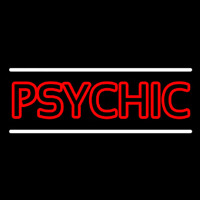 Red Double Stroke Psychic White Line Neonkyltti