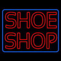 Red Double Stroke Shoe Shop Neonkyltti